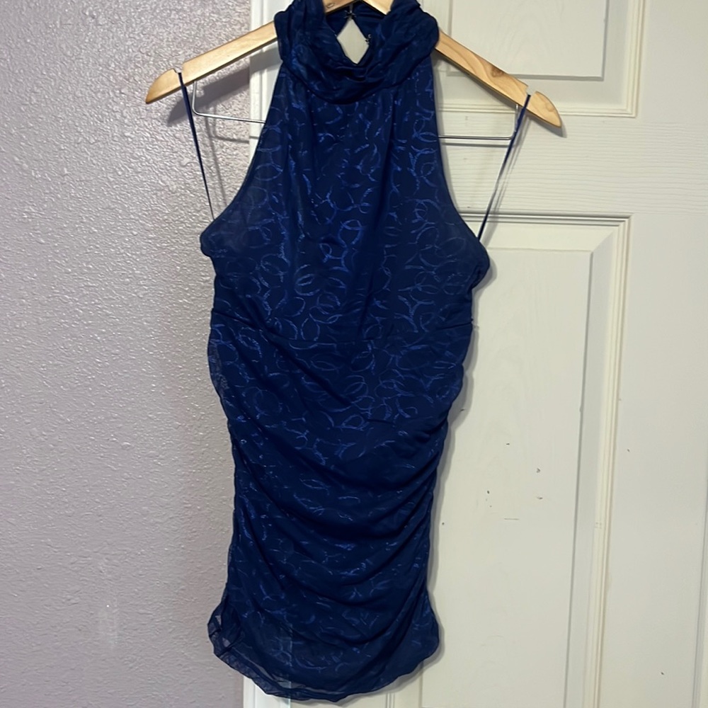 Ruched halter top